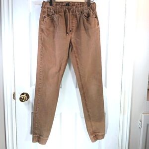 DNM Works Jagger Pants Cotton Casual Athleisure Tan Men's Size Small 28